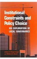 Institutional Constraints and Policy Choice