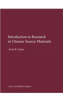 Introduction to Research in Chinese Source Materials