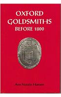 Oxford Goldsmiths Before 1800