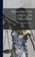 Principles of Justice in Taxation