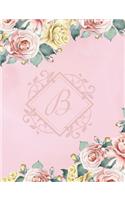 B: Initial Monogram College Ruled Notebook and Journal