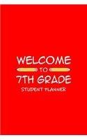 Welcome To 7th Grade Student Planner