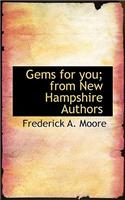 Gems for You; From New Hampshire Authors