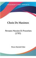 Choix De Maximes