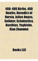 480: 480 Births, 480 Deaths, Benedict of Nursia, Julius Nepos, Gelimer, Scholastica, Boethius, Yeghishe, Xiao Zhaowen