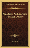 Questions And Answers For Deck Officers