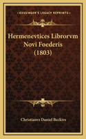 Hermenevtices Librorvm Novi Foederis (1803)