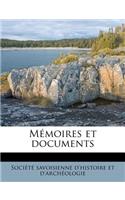 Memoires Et Documents