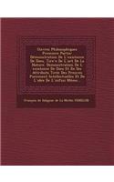 Ouvres Philosophiques Premiere Partie