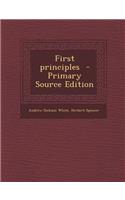 First Principles