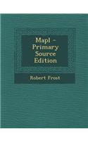 Mapl - Primary Source Edition: (English)