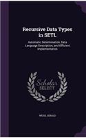 Recursive Data Types in SETL: Automatic Determination, Data Language Description, and Efficient Implementation