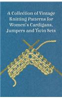 Collection of Vintage Knitting Patterns for Women's Cardigans, Jumpers and Twin Sets