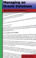Managing an Oracle Database: Questions and Answers