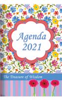The Treasure of Wisdom - 2021 Daily Agenda - Watercolor Flowers: A Daily Calendar, Schedule, and Appointment Book with an Inspirational Quotation or Bible Verse for Each Day of the Year