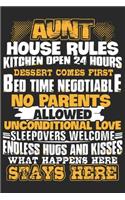 Aunt house rules kitchen opten 24 hours desser comes first bed time negotia