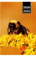 Bee Insects Beekeeping Beekeeper Week Planner Weekly Organizer Calendar 2020 / 2021 - Encrusted Flower