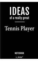 Notebook for Tennis Players / Tennis Player