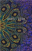 2020 - 2021: Weekly Planner Starting January 2020 - December 2021 - 5 x 8 Dated Agenda - 24 Month Appointment Calendar - Organizer Book - Soft-Cover Artsy Mandal