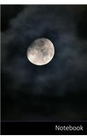 Notebook: Luna, Notte, Chiaro Di Luna, Scuro taccuino / agenda / quaderno delle annotazioni / diario / libro di scrittura / carnet / zibaldone - 6 x 9 pollici