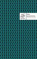 Traingle Pattern Square Grid, Quad Ruled, Composition Notebook, 100 Sheets, Large Size 8 x 10 Inch Blue Cover