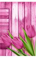 Diabetic Log Book: Portable Blood Glucose Chart, Daily Diary - Small Notebook - Pink Tulips