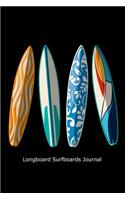 Longboard Surfboards Journal: Funny Beach Surfing Lovers Gift Notebook