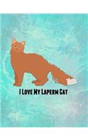 I Love My Laperm Cat: Feline Gift Notebook Journal for Cat Lovers