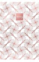 2019: A5 Diary Weekly Wo2p Planner Journal Horizontal Rose Gold Swirls Pattern(6 Rose Gold Diaries 2019)
