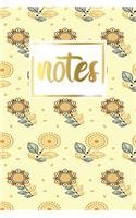 Notes: Floral Matte Cover Design Composition Notebook College Ruled Journal Daily and Planner for School Subjects, Writing Notes, Diaries, to Do List