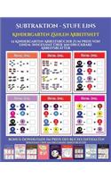 Kindergarten Zählen Arbeitsheft (Subtraktion - Stufe Eins): 12 Kindergarten-Arbeitsbücher zum Preis von einem. Insgesamt über 300 druckbare Arbeitsblätter(30 Kindergarten Zählen Arbeitsheft)