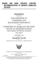 Making DHS more efficient