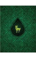 Monogram Aries Sketchbook: Blank Art Pad Notebook Journal(70 Monogram Chartreuse 150 Sketch)