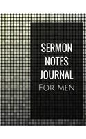 Sermon notes journal for men