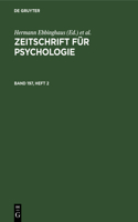 Zeitschrift Für Psychologie. Band 197, Heft 2