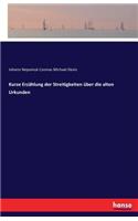 Kurze Erzählung der Streitigkeiten über die alten Urkunden