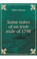 Some Notes of an Irish Exile of 1798