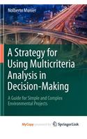 A Strategy for Using Multicriteria Analysis in Decision-Making
