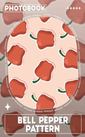 Bell Pepper Pattern Photo Book: Vibrant Artwork Featuring 40 Unique Bell Pepper Designs For Culinary Inspiration