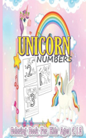 Unicorn Numbers Coloring Book For Kids Ages 4-12