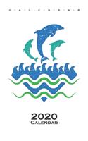 Dolphins in the sea Calendar 2020
