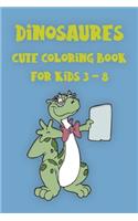 Dinosaures Coloring Book for Kids 3-8