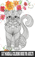 Cat Mandala Coloring Book for Adults: Amazing Coloring Gift Book for Cat Lovers, Stress Relieving Designs for Adults Relaxation VOL.1