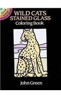 Wild Cats Stained Glass Coloring Book