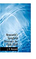 Newcomb's Spingfield Directory for 1858-1859