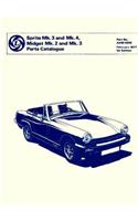 MG Midget Mk 2 and Mk 3 Parts Catalogue: 1962--1974