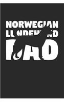 Norwegian Lundehund Notebook 'Norwegian Lundehund Dad' - Gift for Dog Lovers - Norwegian Lundehund Journal