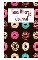 Food Allergy Journal: Logbook for Symptoms of Food Allergies, Intolerance, Indigestion, IBS, Chrohn's Disease, Ulcerative Colitis, and Leaky Gut; Donut Background