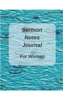 Sermon Notes Journal for Women