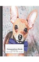 Composition Book Chihuahua Dog - Large Hexagon
